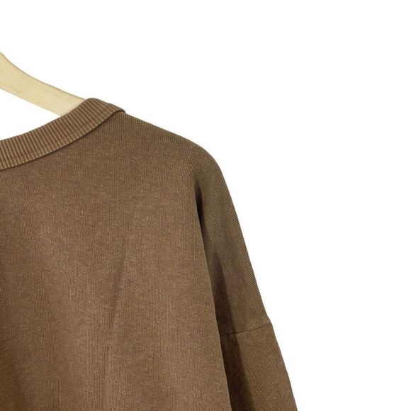 Jungmaven X-Large Sweatshirt Hemp Organic Cotton Top Brown Womens READ *Logo - Picture 14 of 16